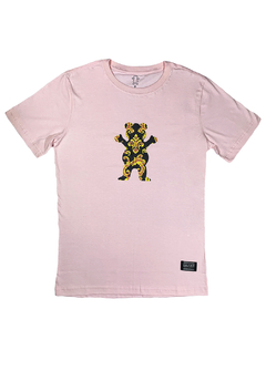 Camiseta Grizzly Urso Tribal Rosa CGRS170