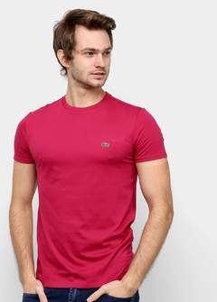 Camiseta Lacoste Basica Bordo CLVM1359