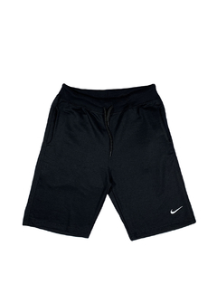 Bermuda Moletom Nike Logo Preta I BMNPT33