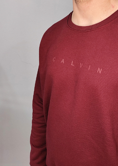 Moletom Calvin Klein basico bordo MCVM1671 - comprar online