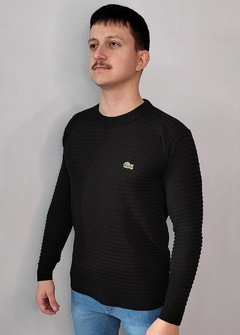 Sueter Lacoste basico preto SLPT1647