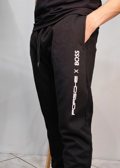 Calça de moletom Hugo Boss x Porsche preto CMHPT1668 - comprar online