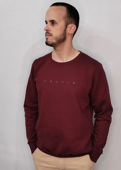 Moletom Calvin Klein basico bordo MCVM1671