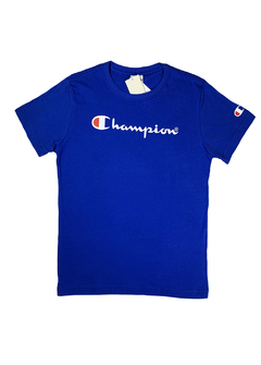 Camiseta Champion Logo Azul Anil CCAZ160