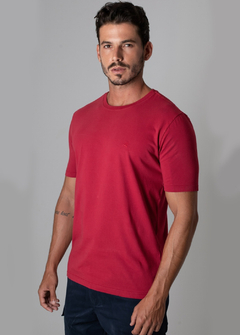 Camiseta Brooksfield basica vinho CBVM1785 - Loja de Roupas Streetwear Masculino