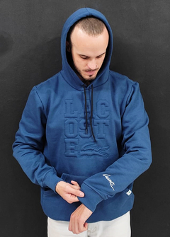 Moletom Canguru Lacoste Azul Marinho MCLAZ1222 - comprar online