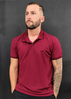 Camisa Polo Colcci Regular Fit Bordo CPCVM957