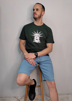 Camiseta Nike Air Statue Of Liberty verde CNVD1720 - Loja de Roupas Streetwear Masculino