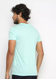 Camiseta Lacoste Basica verde agua CLVD1415 - comprar online