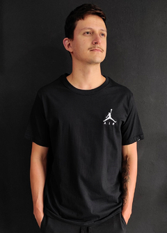 Camiseta Nike Air Jordan Bordado Preta CNPT840