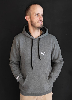 Moletom Canguru Puma Ess Hoody Cinza MCPCZ1205