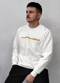 Moletom Hugo Boss line Off-white MHBR1591