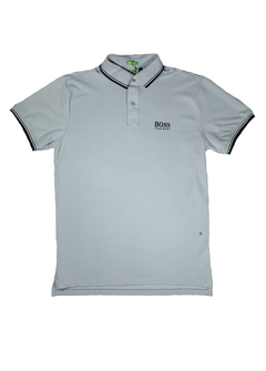 Camisa Polo Hugo Boss Regular Fit Cinza CPHCZ107