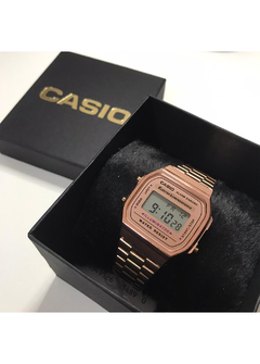 Relogio Casio Vintage a168wa Rose RCRS1453