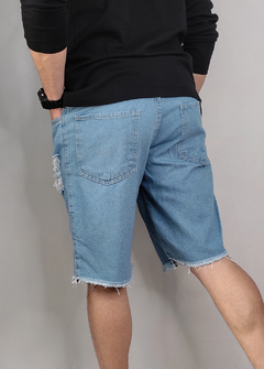 Bermuda Ebla Jeans Rasga/Desf BEJAZ1403 - comprar online