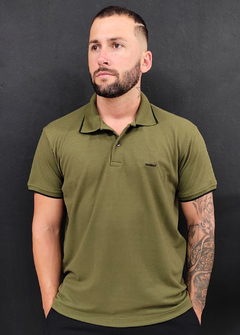 Camisa Polo Colcci Regular Fit Verde Militar CPCVD961