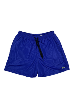 Short Praia Lacoste Azul Logo BSPLAZ17