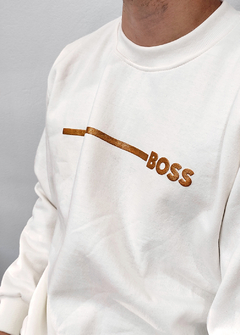 Moletom Hugo Boss line Off-white MHBR1591 - comprar online