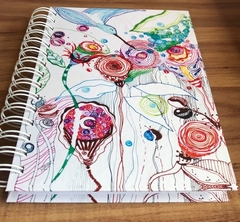 CADERNO BEIJA-FLOR -  Marcia Bittencourt design - Produtos estampados com Arte. Coleção de Lenços femininos, Almofadas e Telas decorativas impressas Fine Arts