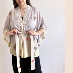 KIMONO JARDIM AREIA -  Marcia Bittencourt design - Produtos estampados com Arte. Coleção de Lenços femininos, Almofadas e Telas decorativas impressas Fine Arts