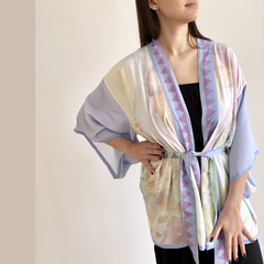 KIMONO LÚDICA -  Marcia Bittencourt design - Produtos estampados com Arte. Coleção de Lenços femininos, Almofadas e Telas decorativas impressas Fine Arts