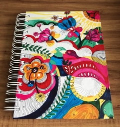 CADERNO PRINTEMPS -  Marcia Bittencourt design - Produtos estampados com Arte. Coleção de Lenços femininos, Almofadas e Telas decorativas impressas Fine Arts