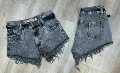 Shorts Jeans Grafite