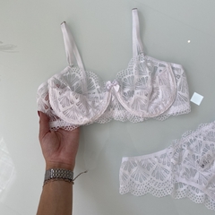 Conjunto Jade branco - Bellitas Lingerie