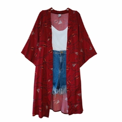 Kimono Burgundy Estampado - comprar online