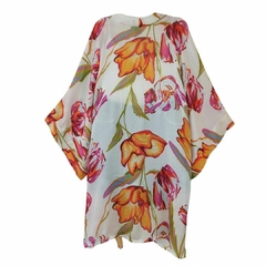 Kimono Chiffon Branco Primavera - comprar online