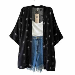 Kimono Preto Abacaxis