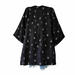 Kimono Preto Abacaxis - comprar online