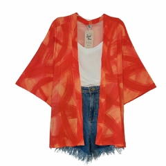 Kimono Pinceladas Laranja