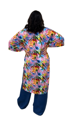 Kimono Rosa Tropical - comprar online