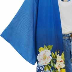 Kimono Barrado Azul - loja online