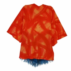 Kimono Pinceladas Laranja - comprar online