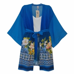 Kimono Barrado Azul na internet