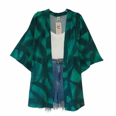 Kimono Verde Jade Estampado