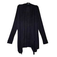 Cardigan Assimétrico Preto - comprar online