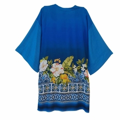 Kimono Barrado Azul - comprar online