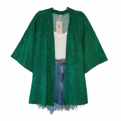 Kimono Verde Animal Print