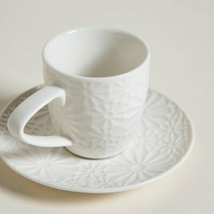 Taza y plato trama Margarita 100ml en internet