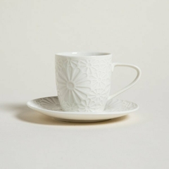 Taza con plato Margarita 200ml