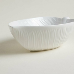 Bowl de porcelana hoja 26x17cm en internet