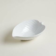 Bowl de porcelana hoja 31 x 20cm - comprar online