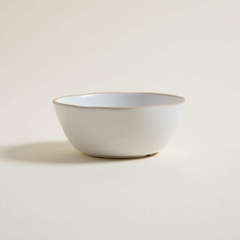 Bowl Málaga blanco borde natural 15cm - comprar online