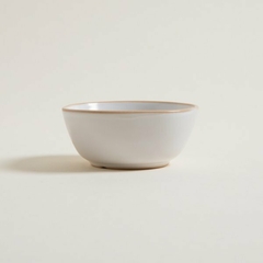 Bowl Málaga blanco borde natural 11cm - comprar online