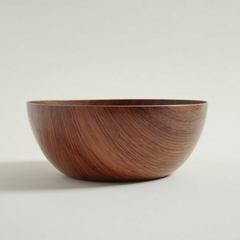 Bowl redondo simil madera 29,5x11,5cm - comprar online