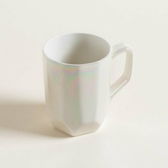 Mug de porcelana facetado pearl 415ml - comprar online