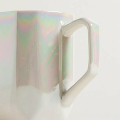 Mug de porcelana facetado pearl 415ml en internet